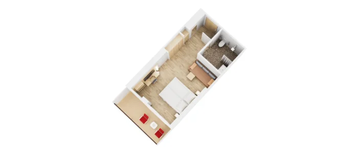 Barrier-Free Veranda Cabin Comfort (AIDAcosma, AIDAnova, AIDAprima, AIDAperla)