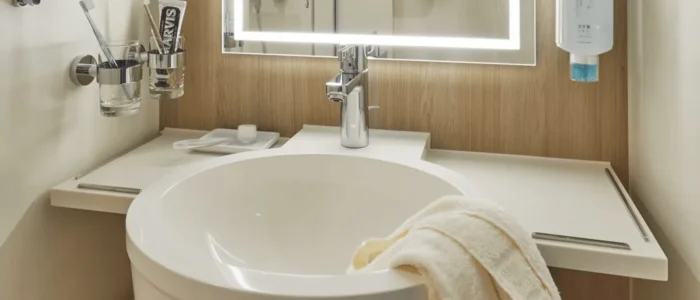 Balcony Cabin Bathroom AIDAcosma & AIDAnova