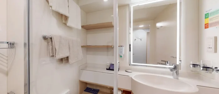 Deluxe Veranda Cabin Bathroom AIDAcosma & AIDAnova