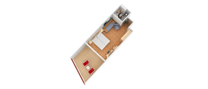Deluxe Veranda Cabin Plan AIDAcosma & AIDAnova