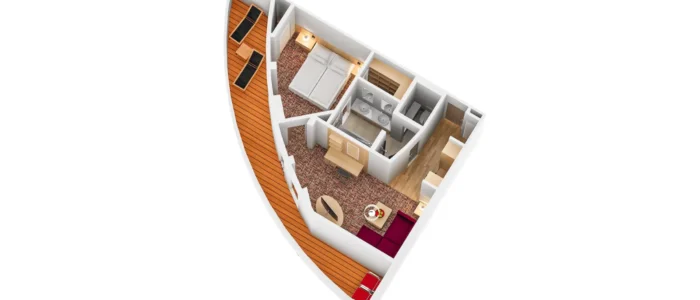 Junior Suite Plan AIDAcosma & AIDAnova