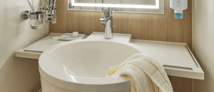 Balcony Cabin Bathroom AIDAcosma & AIDAnova