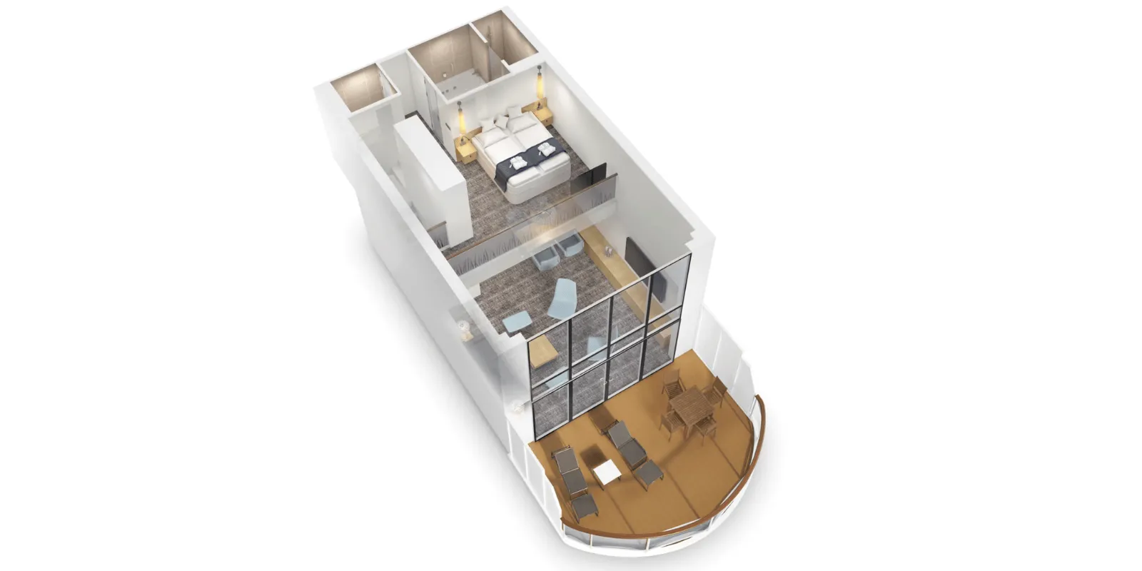 Penthouse Suite Plan AIDAcosma & AIDAnova